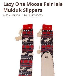 Lazy one moose slippers